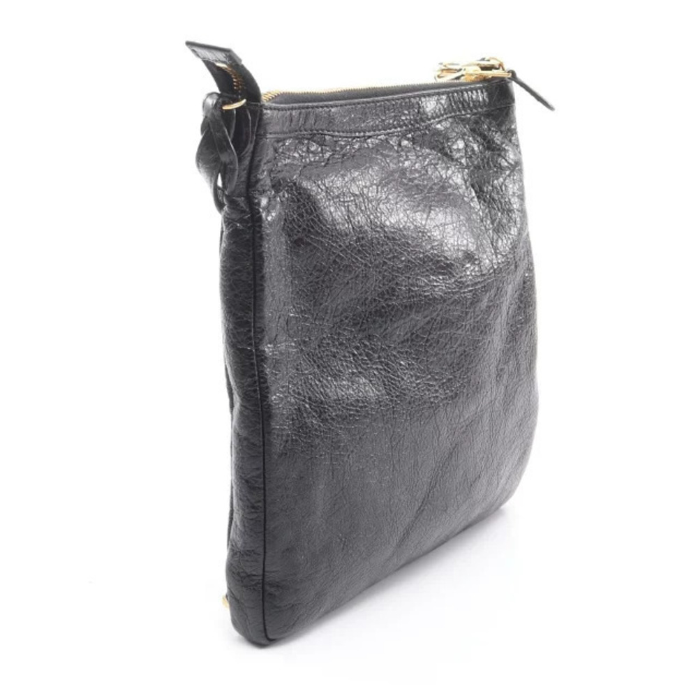 Balenciaga Bag Shoulder Flat Leather Black